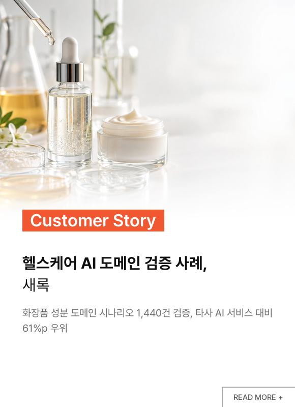 헬스케어 AI 도메인 검증 사례, 새록